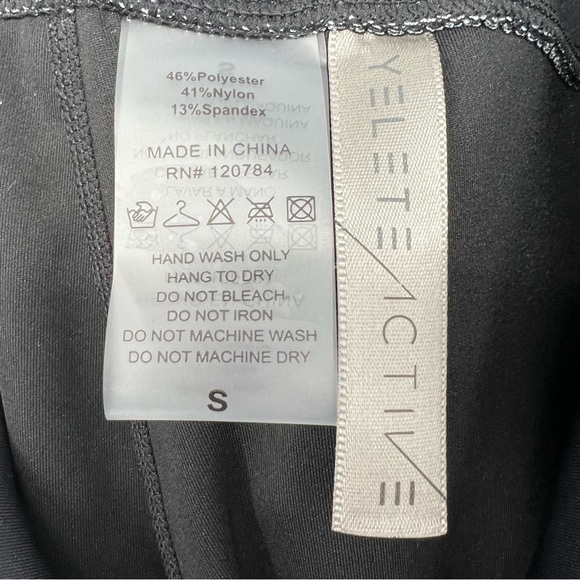 NEW Yelete Womens Active Leggings Workout Black/Red/Leopard Waist Pocket - Picture 12 of 13